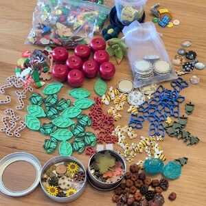 Loose Parts For Playdough, Sensory Bins
